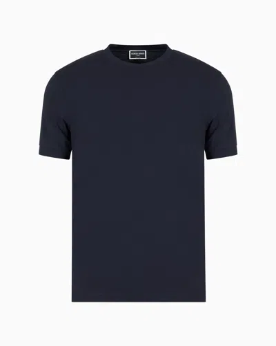 GIORGIO ARMANI ICON CREW-NECK T-SHIRT IN STRETCH VISCOSE JERSEY
