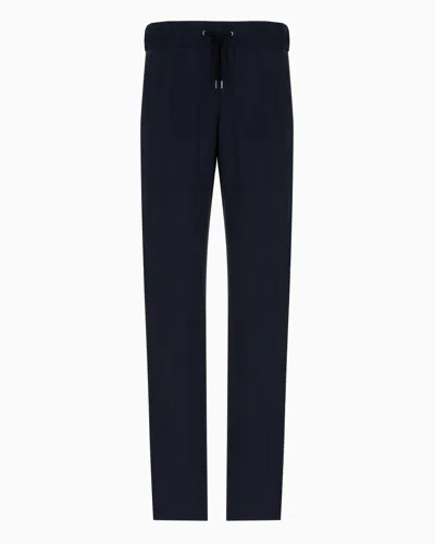 GIORGIO ARMANI ICON CUPRO DRAWSTRING TROUSERS