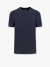 Giorgio Armani Icon Viscose T-shirt In Navy_blue