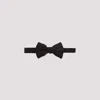 Giorgio Armani Metallic Dot Print Silk Bow Tie In Nero