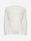 Giorgio Armani Ivory Linen And Cotton Sweater