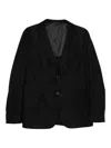 Giorgio Armani Two-button Patch-pocket Jacket In Black