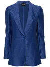 Giorgio Armani Patterned-jacquard Blazer In Multicolour