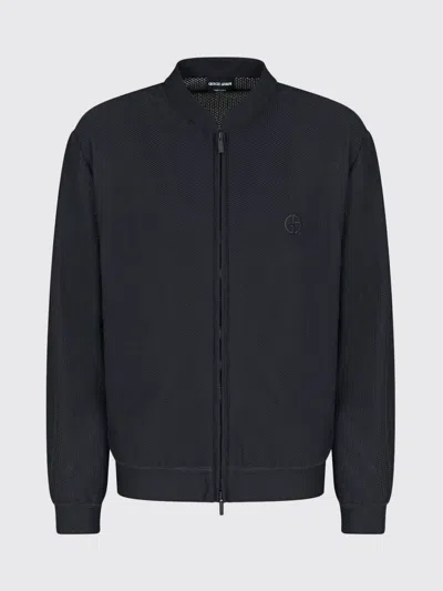 Giorgio Armani Jacket  Men Color Black In Blue