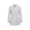 Giorgio Armani Embroidered Polyester Blend Blazer In White