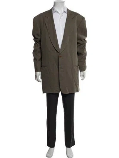 Pre-owned Giorgio Armani Jacket In Green
