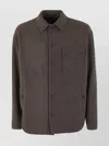 Giorgio Armani Jacket With Chest And Front Pockets In Brown