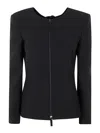 Giorgio Armani Jacket With Hole On Back In Azul