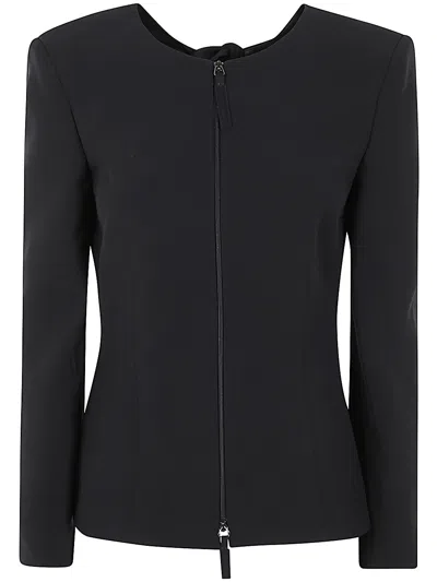Giorgio Armani Jacket With Hole On Back In Black