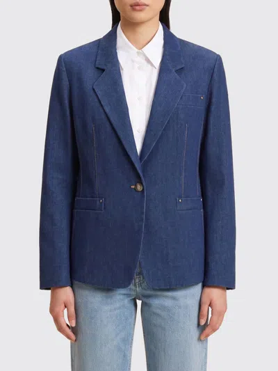 Giorgio Armani Jacket Woman In Blue