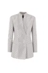 Giorgio Armani Jacquard Jacket Geometry Micropaillettes
