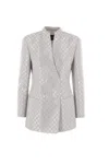 Giorgio Armani Jacquard Jacket Geometry Micropaillettes