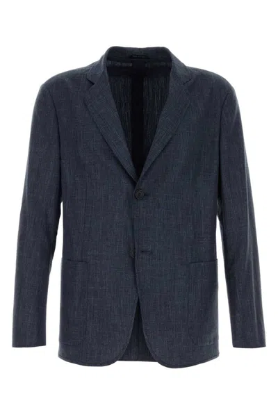 Giorgio Armani Jackets And Waistcoats In Blue