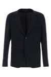 Giorgio Armani Stretch Wool Blazer With Front Pockets In Printed
