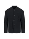 Giorgio Armani Virgin Wool Blazer In Black