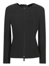 Giorgio Armani Jacket With Hole On Back In Black