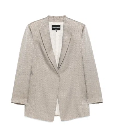 GIORGIO ARMANI JACQUARD BLAZER