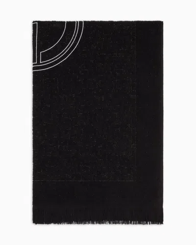 Giorgio Armani Jacquard Cotton Terry Beach Towel