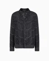 Giorgio Armani Jacquard Cotton, Viscose And Cashmere Cardigan