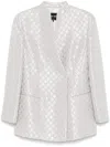 Giorgio Armani Jacquard Jacket Geometry Micropaillettes