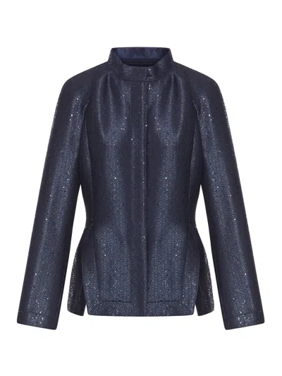 GIORGIO ARMANI JACQUARD JACKET WITH SEQUINS