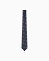 Giorgio Armani Jacquard Silk Tie In Blue
