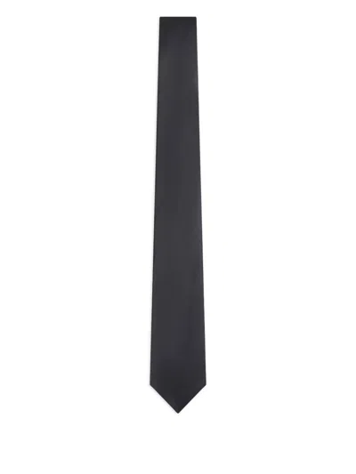 Giorgio Armani Jacquard-weave Silk Tie In Blue