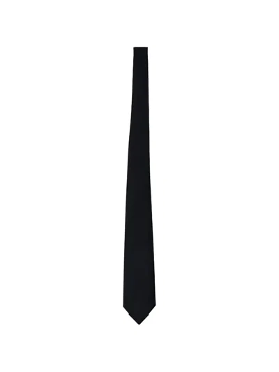 Giorgio Armani Jacquard-woven Tie In Black