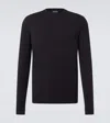 Giorgio Armani Viscose Blend T-shirt In Black