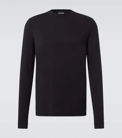 Giorgio Armani Jersey T-shirt In Black