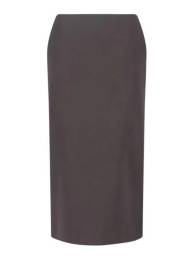 GIORGIO ARMANI KNEE-LENGTH TAILORED SKIRT WITH SUBTLE BACK SLIT