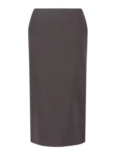 GIORGIO ARMANI GIORGIO ARMANI KNEE-LENGTH TAILORED SKIRT WITH SUBTLE BACK SLIT