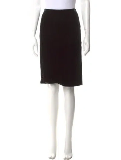 Pre-owned Giorgio Armani Knee-length Skirt In Black