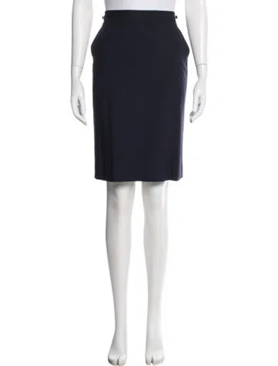 Pre-owned Giorgio Armani Knee-length Skirt In Blue