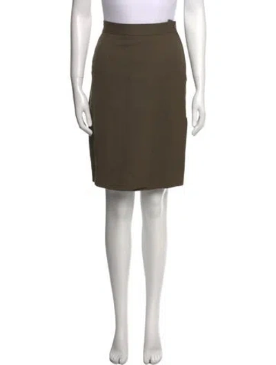 Pre-owned Giorgio Armani Knee-length Skirt In Green