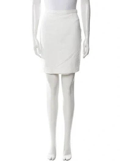 Pre-owned Giorgio Armani Knee-length Skirt In White