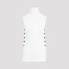 Giorgio Armani High-necked Sleeveless Knitted Vest In Bn Vento