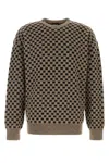 Giorgio Armani Embroidered Viscose Blend Sweater In Multi
