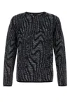 Giorgio Armani Men's Embroidered Jacquard Sweater In Printed