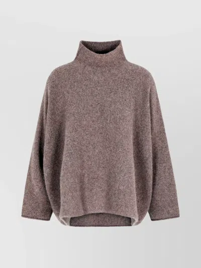 GIORGIO ARMANI KNITWEAR WITH DROPPED SHOULDERS AND HIGH NECK