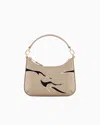 Giorgio Armani La Prima Mini Leather Handbag With Animal-print Detail