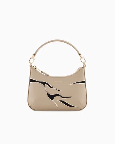Giorgio Armani La Prima Mini Leather Handbag With Animal-print Detail