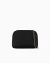 Giorgio Armani La Prima Satin Clutch Bag With Rhinestone Animal Print