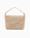 Giorgio Armani La Prima Soft Large Hobo Bag In Raffia And Leather