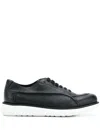 Giorgio Armani Lace Up Shoes In Blue