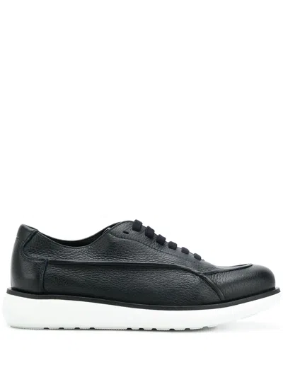 Giorgio Armani Lace Up Shoes In Blue