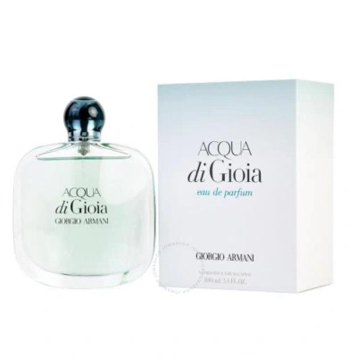 Giorgio Armani Ladies Acqua Di Gioia Edp Spray 3.4 oz Fragrances 3605521172525 In Brown / Green / Pink