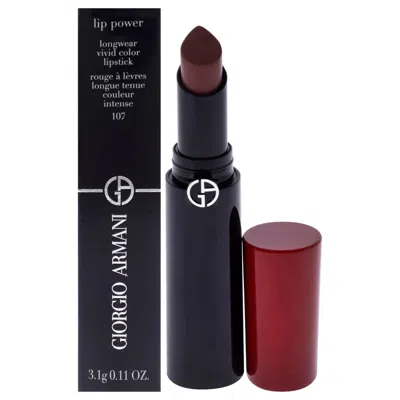 GIORGIO ARMANI GIORGIO ARMANI LADIES LIP POWER LONGWEAR VIVID COLOR LIPSTICK LIP POWER 0.11 OZ 107 SENSUAL MAKEUP 3