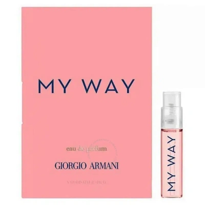 Giorgio Armani Ladies My Way Edp Spray 0.04 oz Fragrances 3614272907737 In Orange / White