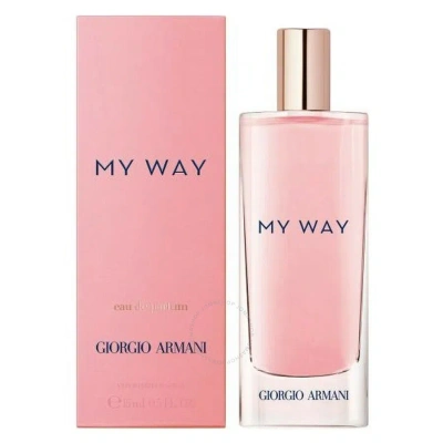 Giorgio Armani Ladies My Way Edp Spray 0.5 oz Fragrances 3614272907744 In Orange / White